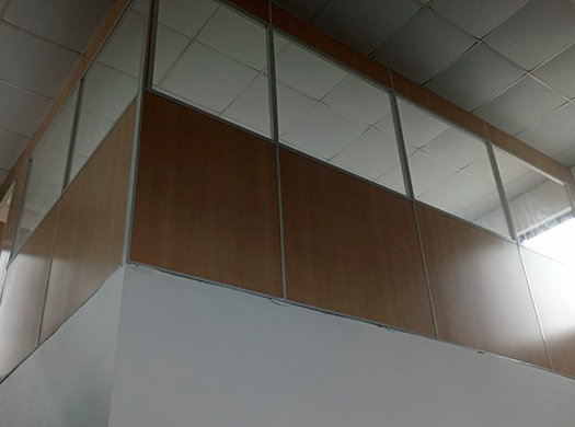 Parede de Eucatex - JNA Divisórias 