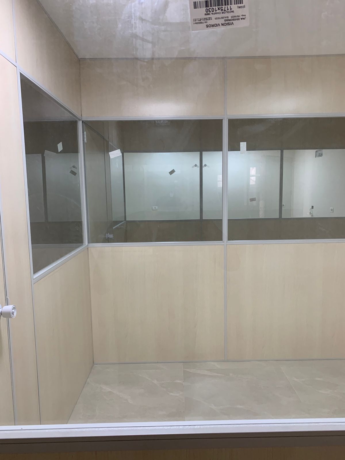 Serviço realizado pela JNA Divisórias